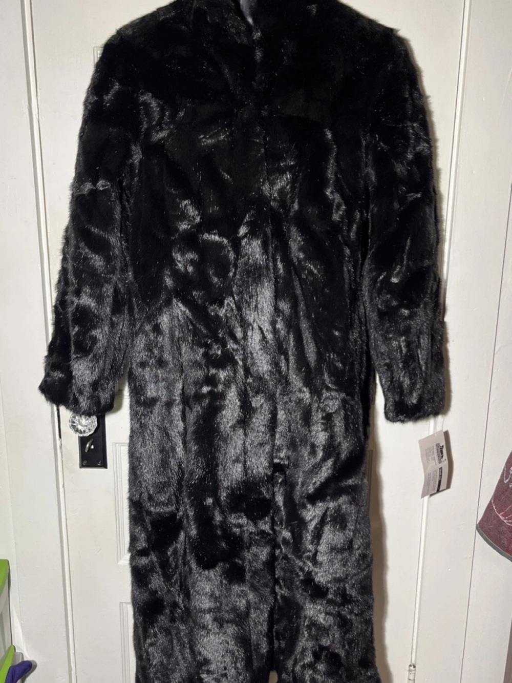 Women’s Fur Coat Size Medium Donna Salyers Fabulous Furs Black Mink NWT